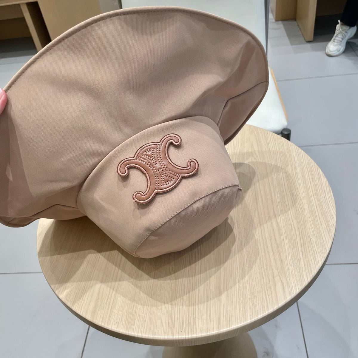CELINE 25S BUCKET HAT 735012 IN BEIGE