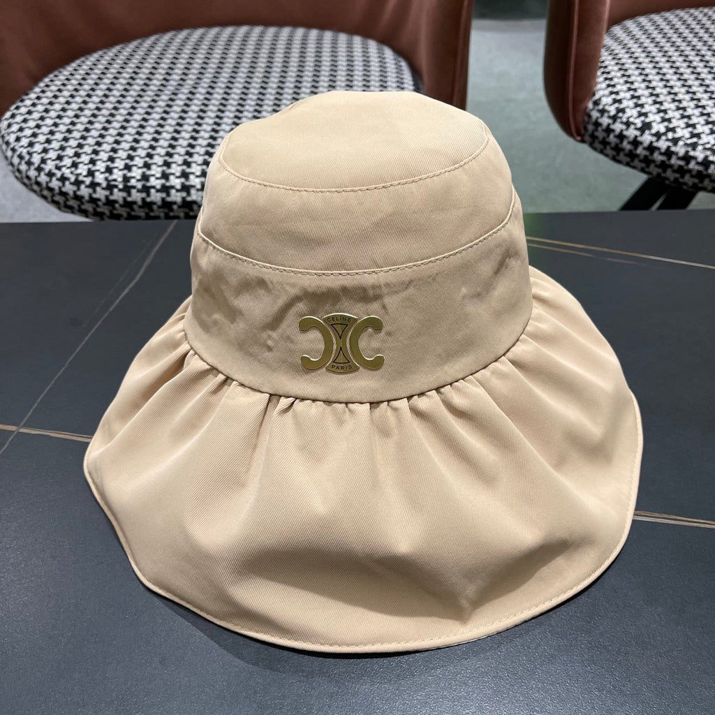 CELINE 25S BUCKET HAT 734982 IN BEIGE