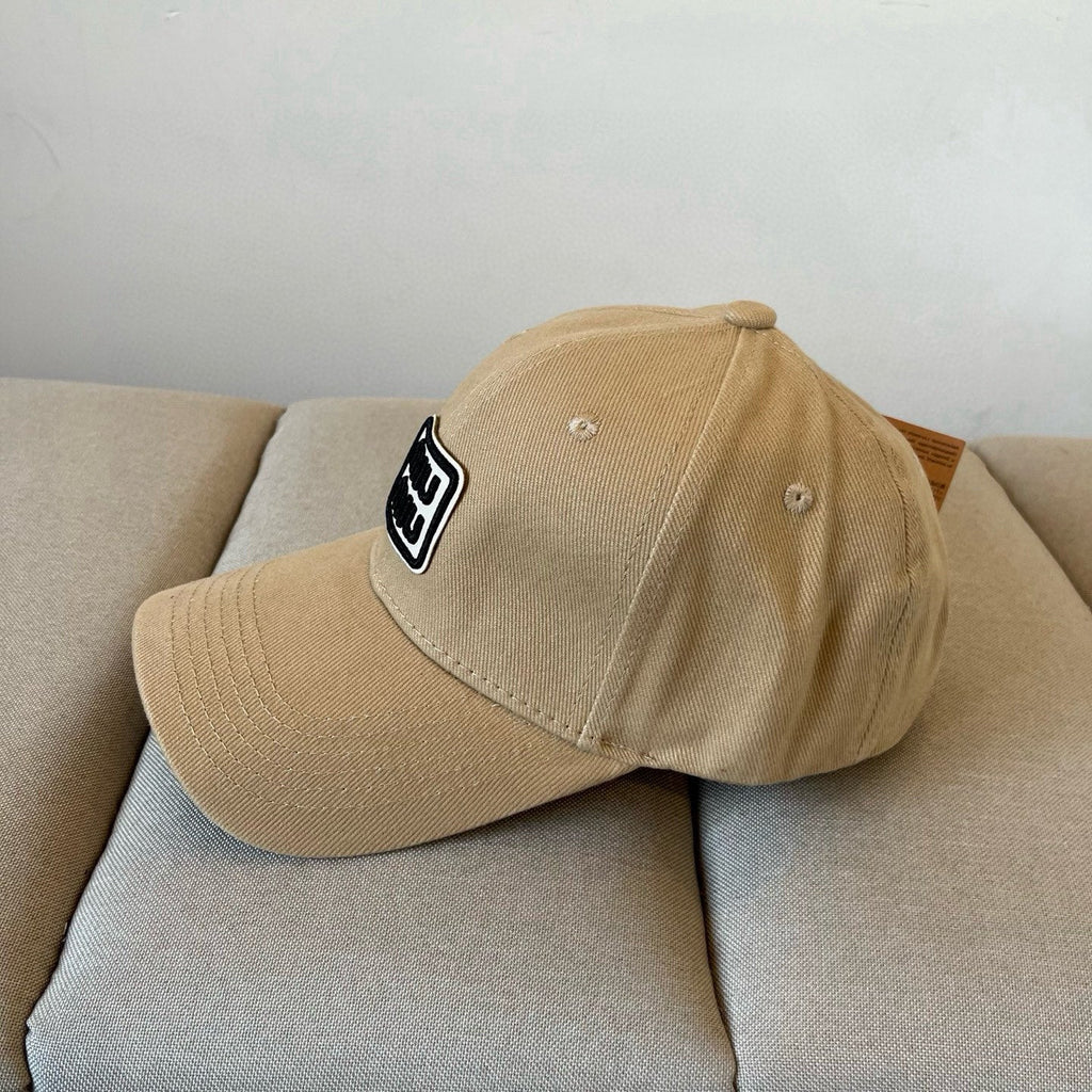 MIU MIU MM BASEBALL CAP IN BEIGE KHAKI FABRIC STYLE 3